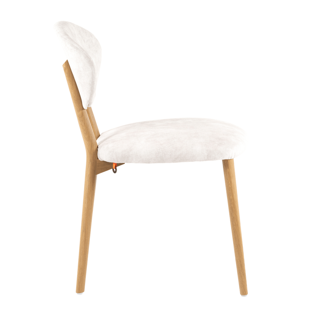 Mobitec :: Toro C01 upholstered chair, white, width 48 cm