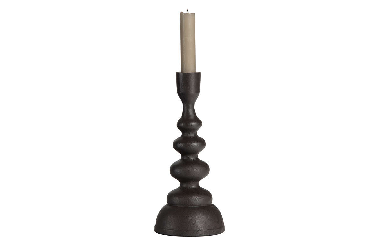 Be Pure :: Twisted candle holder brown 23 cm