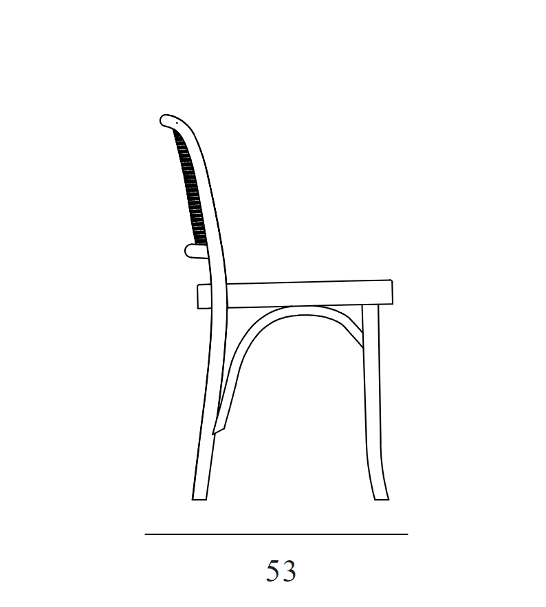 Paged :: Klassischer Holzstuhl A-8137, Breite 45 cm