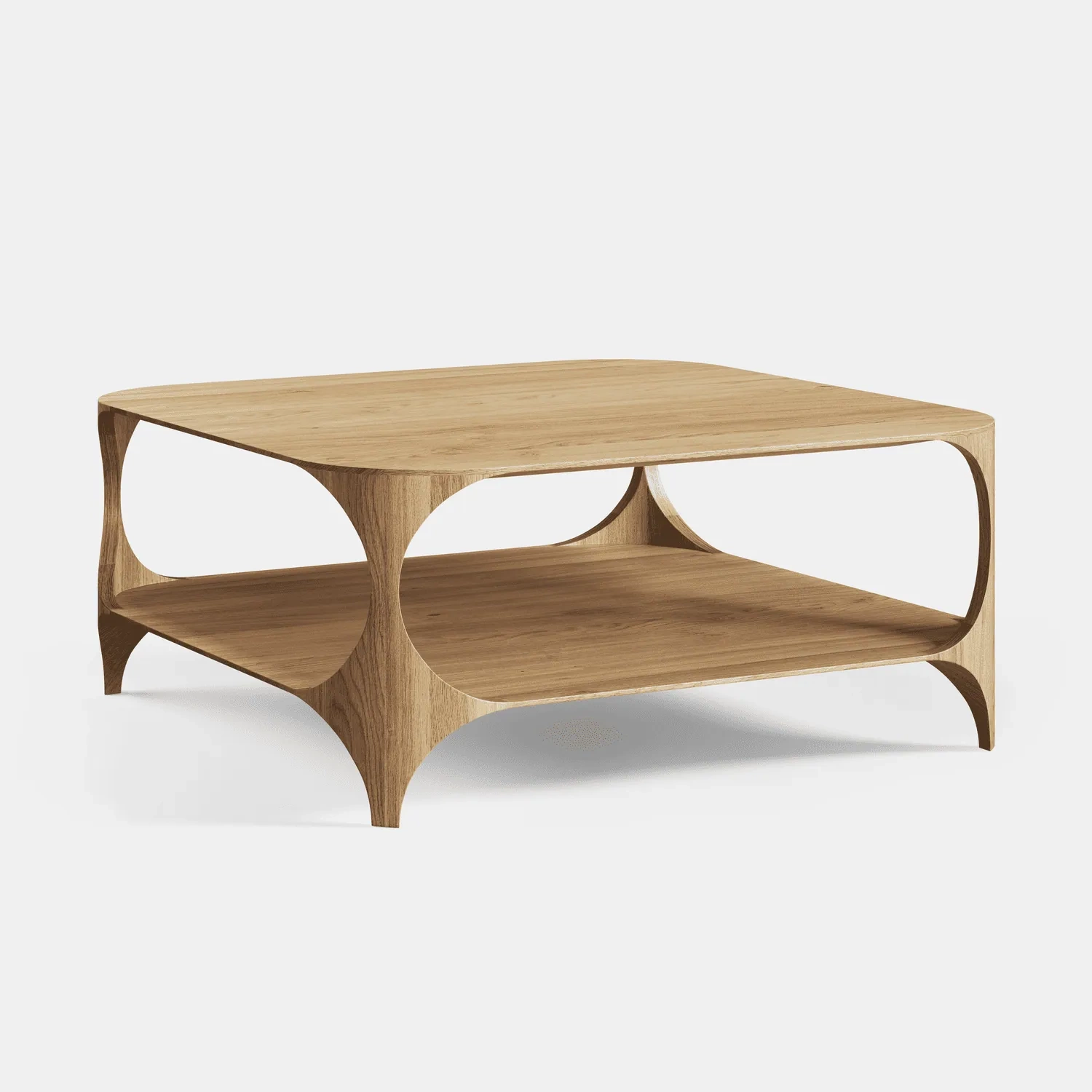 TABLE4U ::  Drewniany stolik kawowy Lorenzo 80x34x80 - natural oak