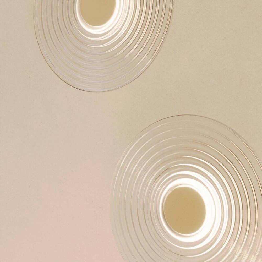 Aromas :: Glic Wandleuchte / Wandleuchte, Durchmesser 30 cm, transparent-gold