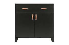 Woood :: Kommode aus Holz Dian Höhe 93 cm schwarz