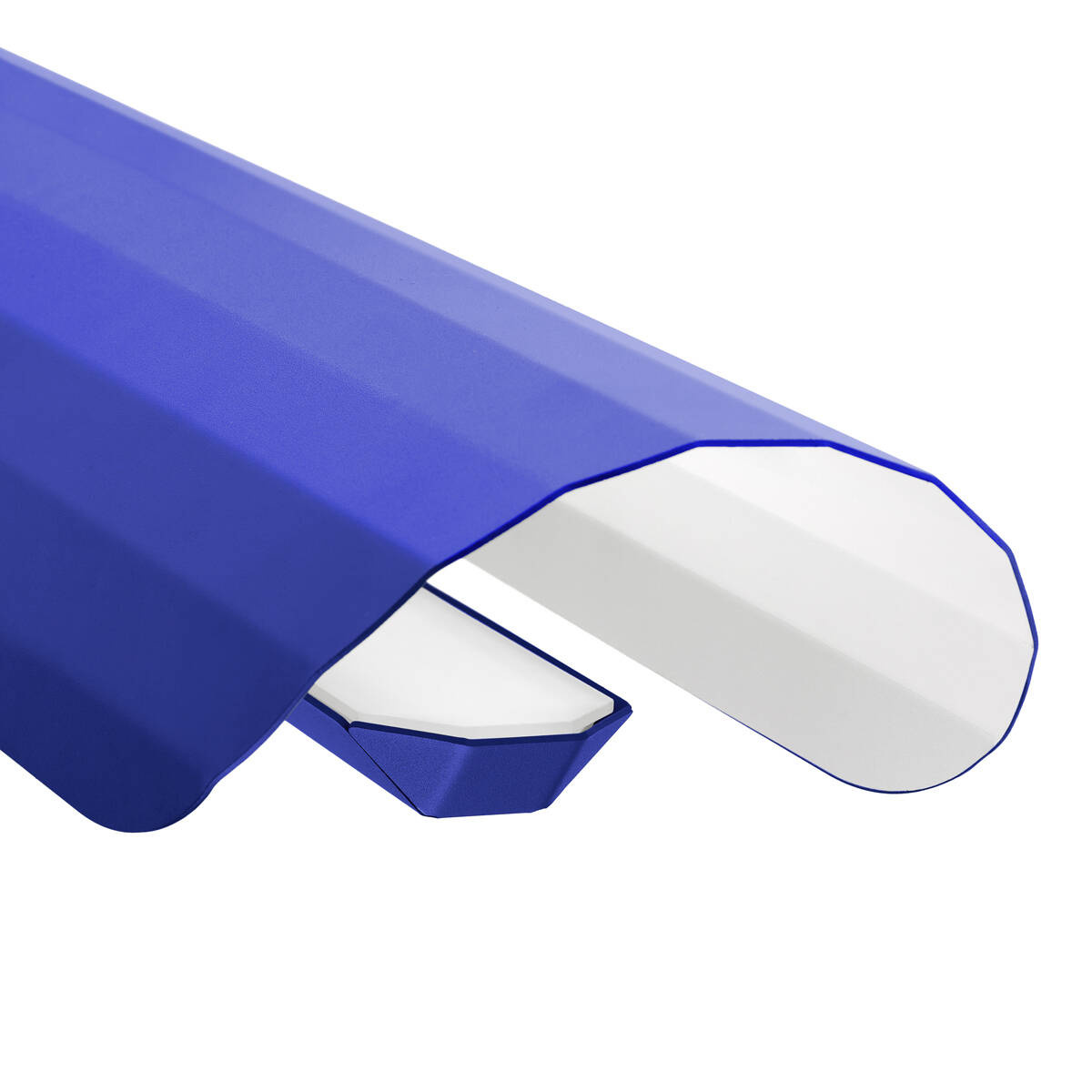 Kaspa :: Apolin linear pendant lamp, width 120 cm, cobalt and white