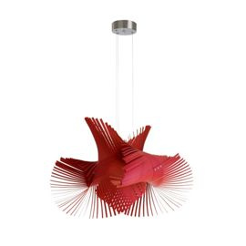 Lzf :: Hängelampe aus Holz Mini Mikado Breite 70 cm rot