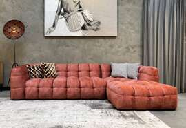 Nordic Line :: Corner sofa / right corner sofa Michelle, width 319 cm, pink