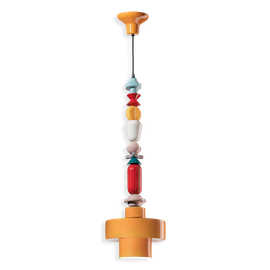Ferroluce :: Lampa wisząca Lariat pomarańczowa 91cm