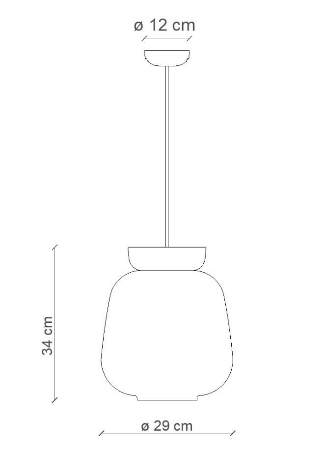 Ferroluce :: Lampa wisząca Corcovado śr. 29 zielona