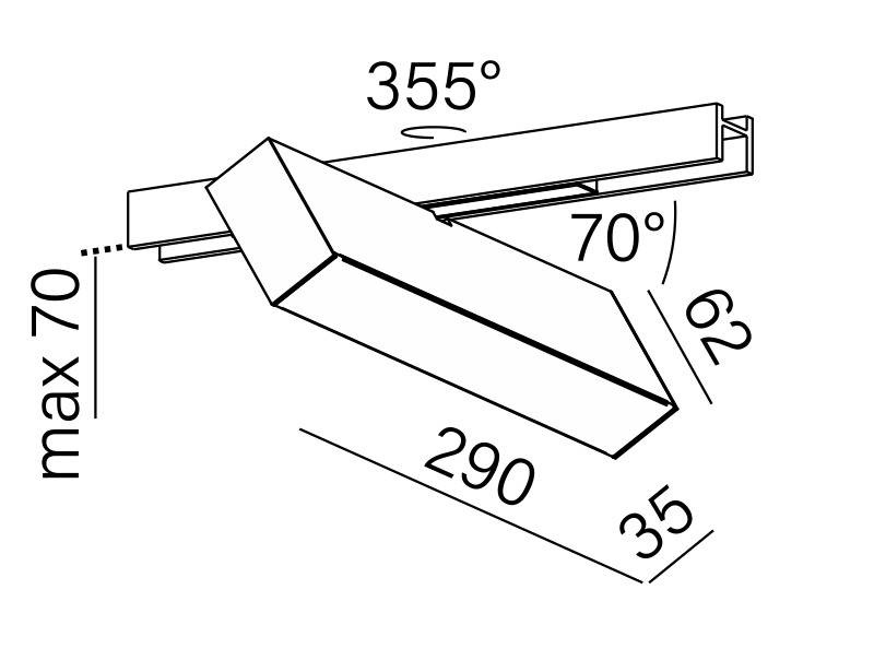 Aqform :: Reflektor aus Aluminium Rafter 29 LED weiß