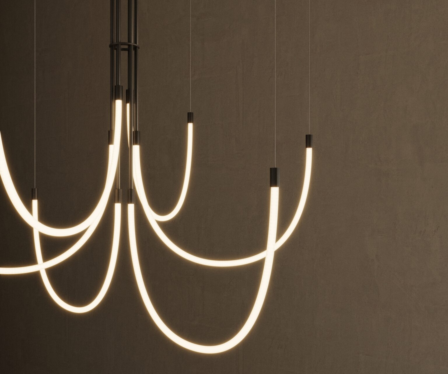 Aromas :: Cram 6 Chandelier Gold and White