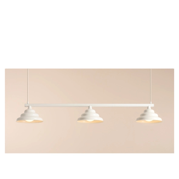 Artera :: Fala 3 hanging lamp, light cream, width 123 cm