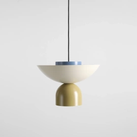 Artera :: Modular Scandinavian design pendant lamp ILIA Cream/Dusty Blue/Pistachio (dark)