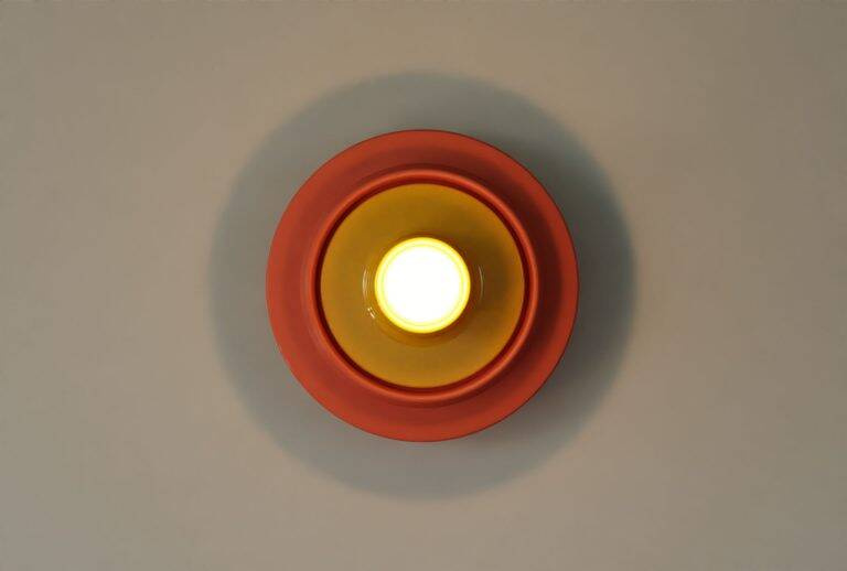 Ferroluce :: Voila grün-gelbe Wandleuchte/Wandleuchte, Durchmesser 28 cm