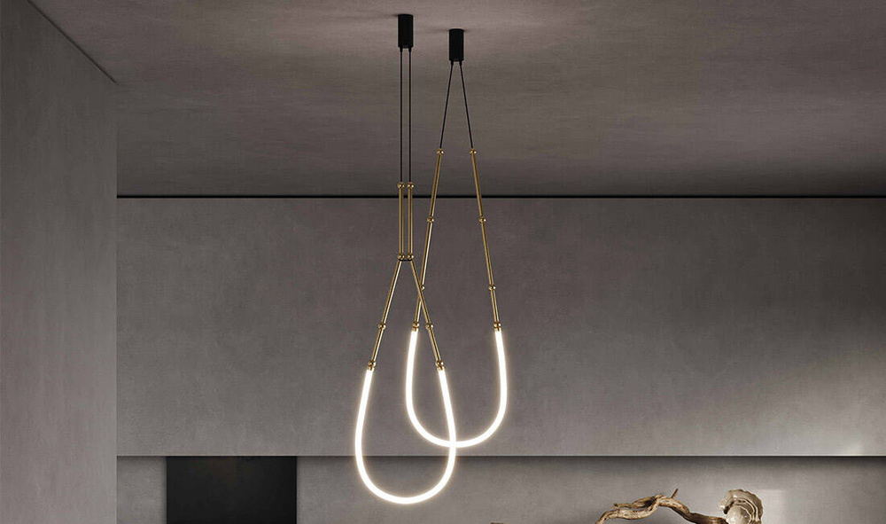 Karman :: Leda hanging lamp, max. height 300 cm, black