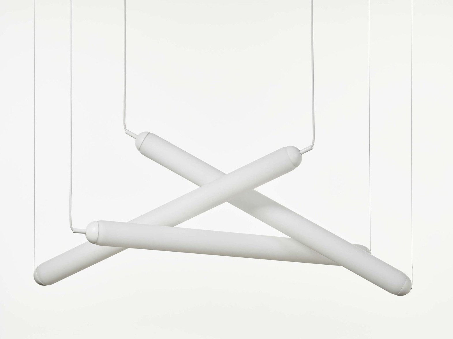 Brokis :: Hängelampe aus Glas Puro Eclectic Triplex Large weiß