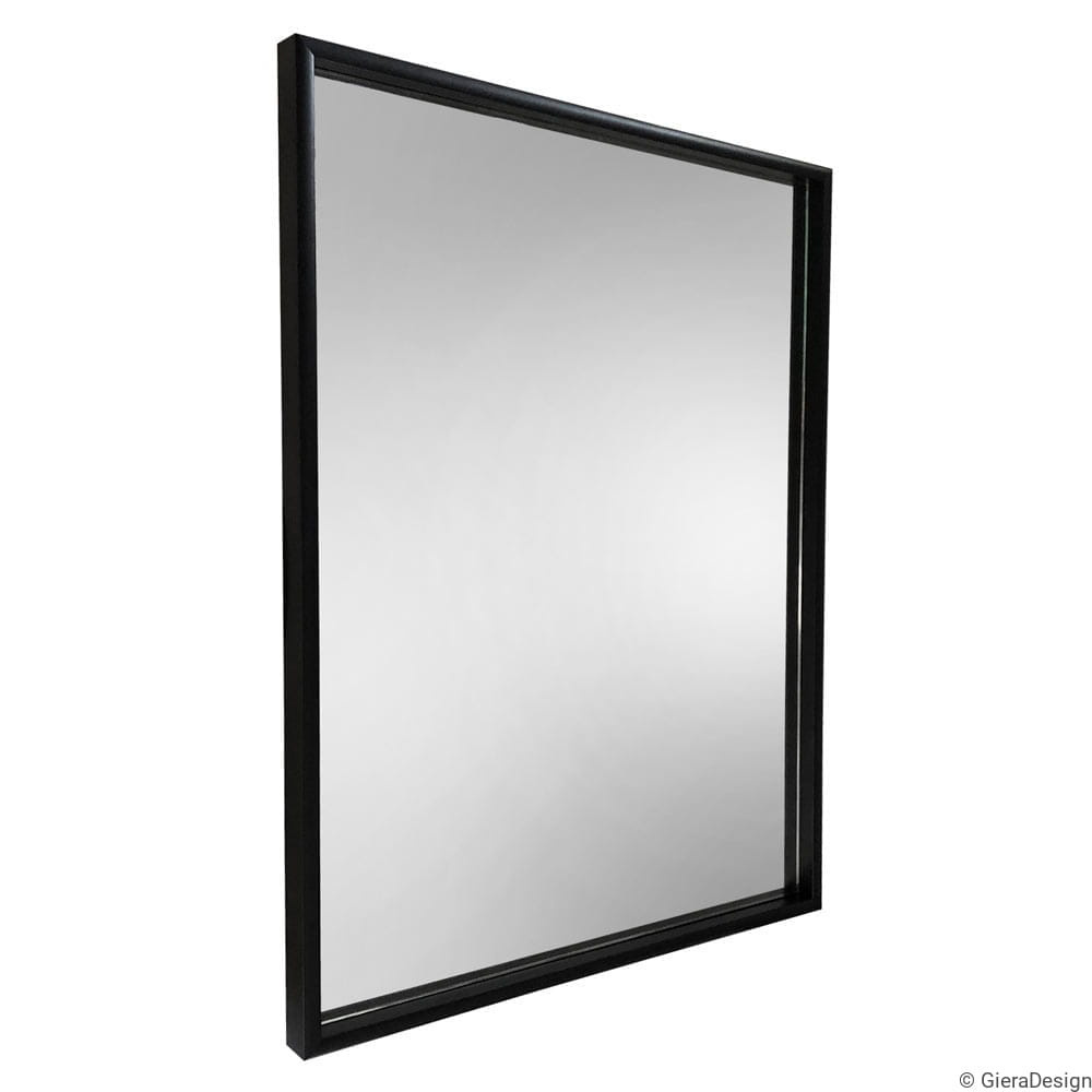 GieraDesign :: Verte rechteckiger Spiegel schwarz 50x80 cm für das Badezimmer
