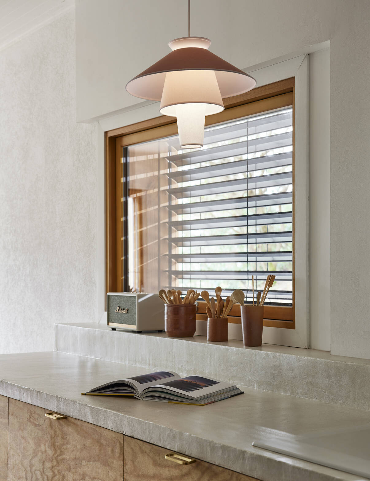 Marktset :: Hängelampe Ruche, Durchmesser 40 cm, rosa, Größe S