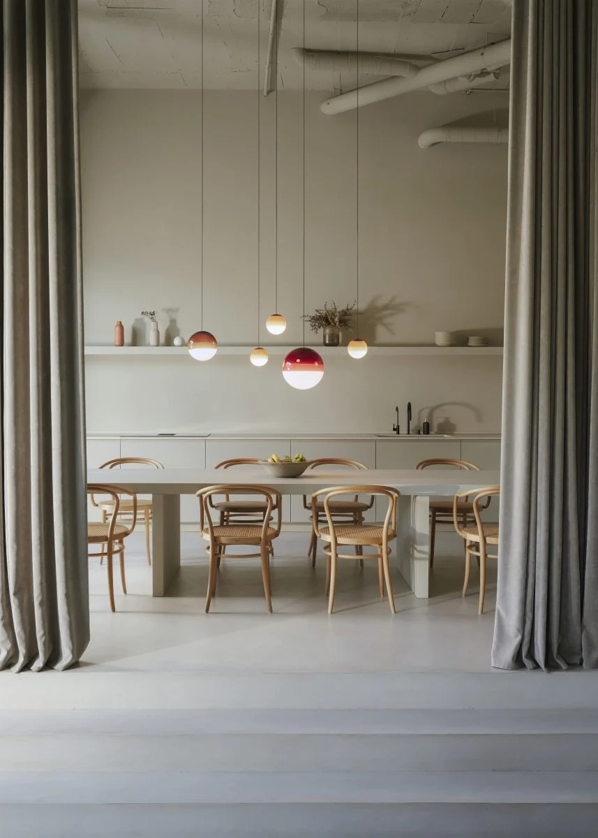 Marset :: Dipping hanging lamp, diameter 30 cm, red