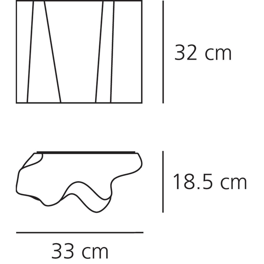 Artemide :: Lampa ścienna / kinkiet Logico Parete biały szer. 33 cm