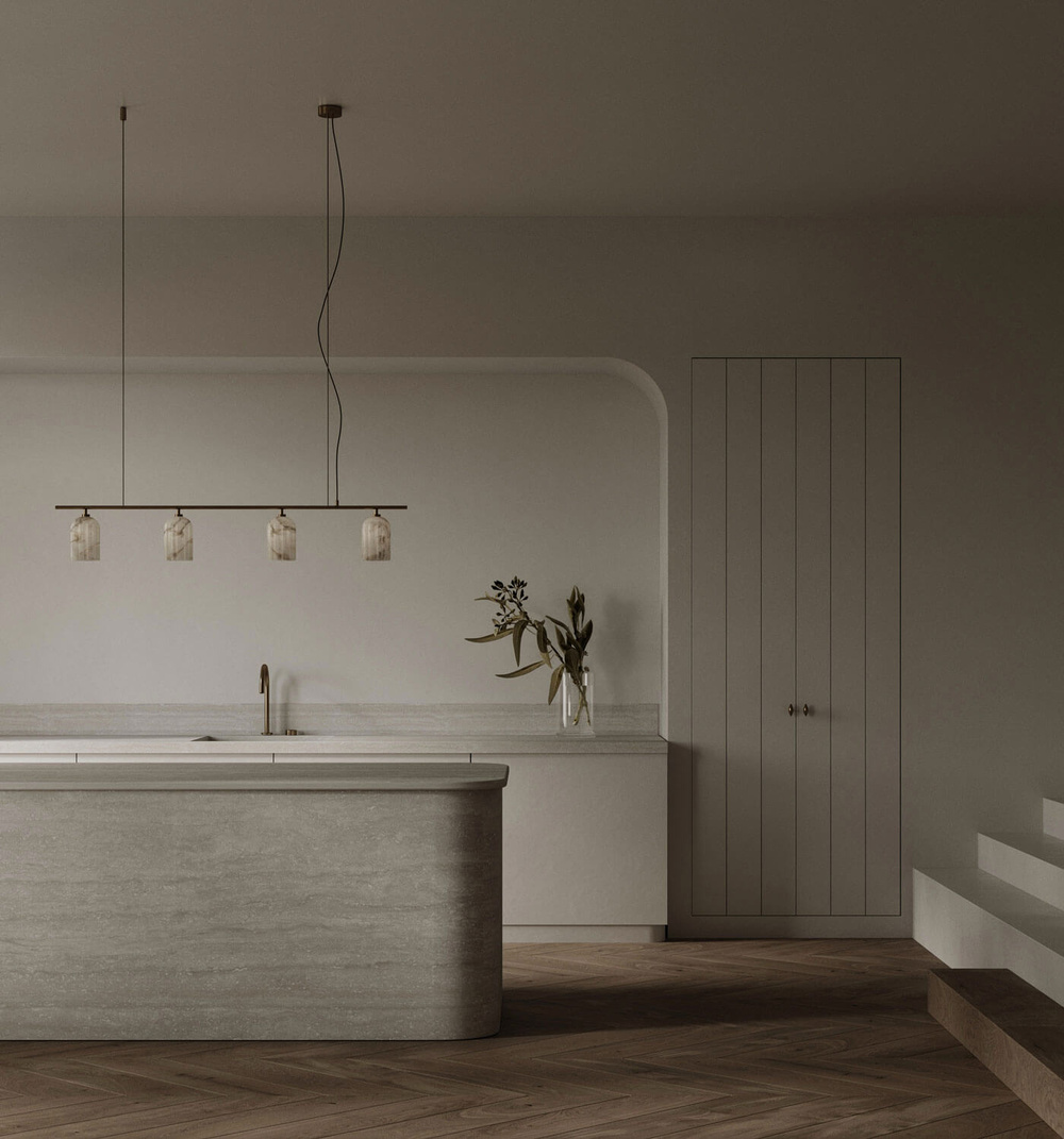 Embassy Interiors :: Urania Alabaster Quadruple Constellation Pendelleuchte/Kronleuchter