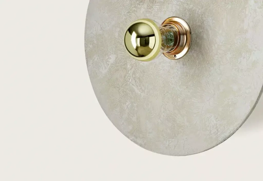 Aromas :: Kassy wall lamp/sconce, diameter 30 cm, gray-gold