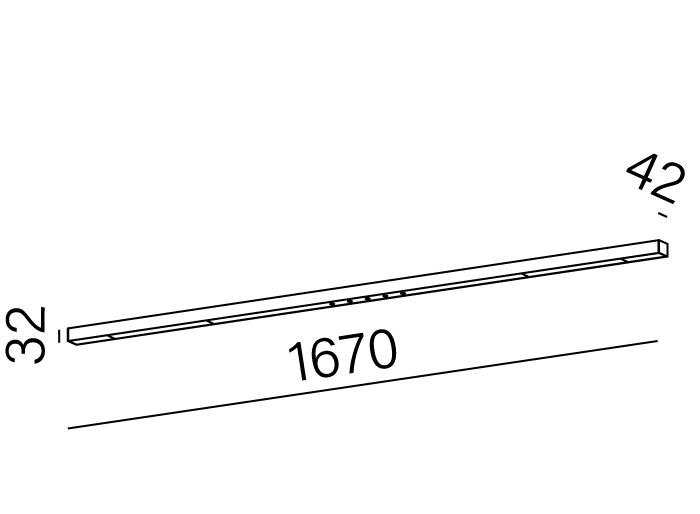 Aqform :: Berge Leuchte Aluminium MIXLINE LED 192 cm weiß