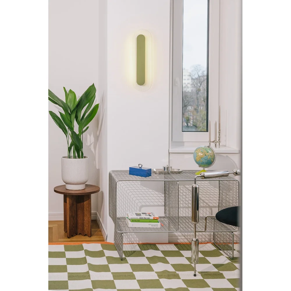 Ummo :: Riflo W A Wandleuchte / Wandleuchte, Höhe 43,5 cm, oliv 3000K