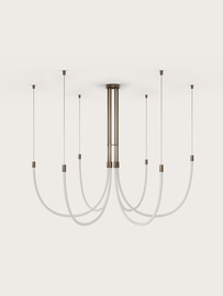 Aromas :: Żyrandol Cram 6 złoto-biały