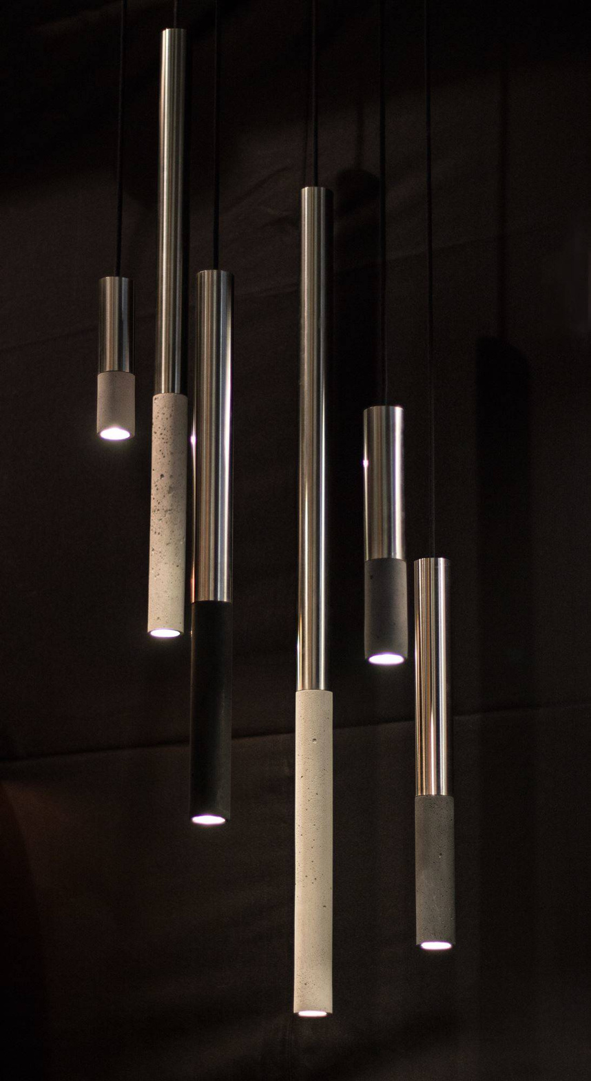 LOFTLIGHT :: Hanging lamp Kalla Inox grey H: 23 cm