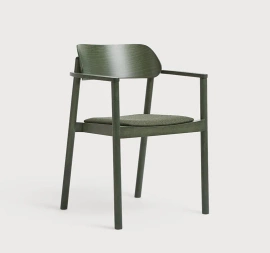 Paged :: Nimm grüner Polsterstuhl, Breite 59 cm