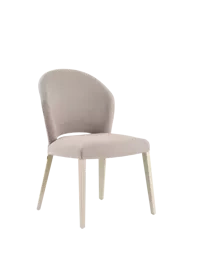 Mobitec :: Cuori C03 upholstered chair, width 56 cm, beige