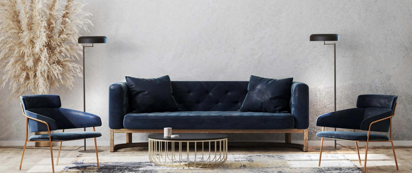 Robin :: Lampa podłogowa Rea czarna wys. 129 cm