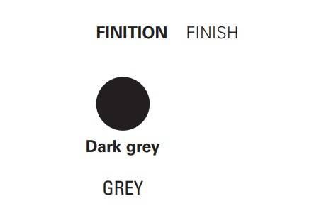 DCW:: Mono pendant lamp, diameter 40 cm, gray