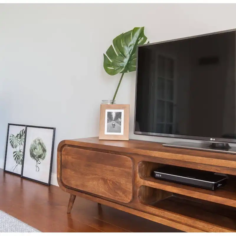 TABLE4U ::  Drewniana szafka RTV Zośka 180x40x50  - kolor bursztyn