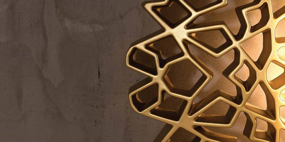 Karman :: Notredame Wandleuchte / Wandleuchte, Breite 56 cm, Gold