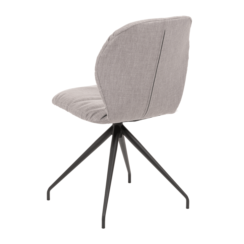 Mobitec :: Mood 90 upholstered chair, gray, width 47 cm, metal legs