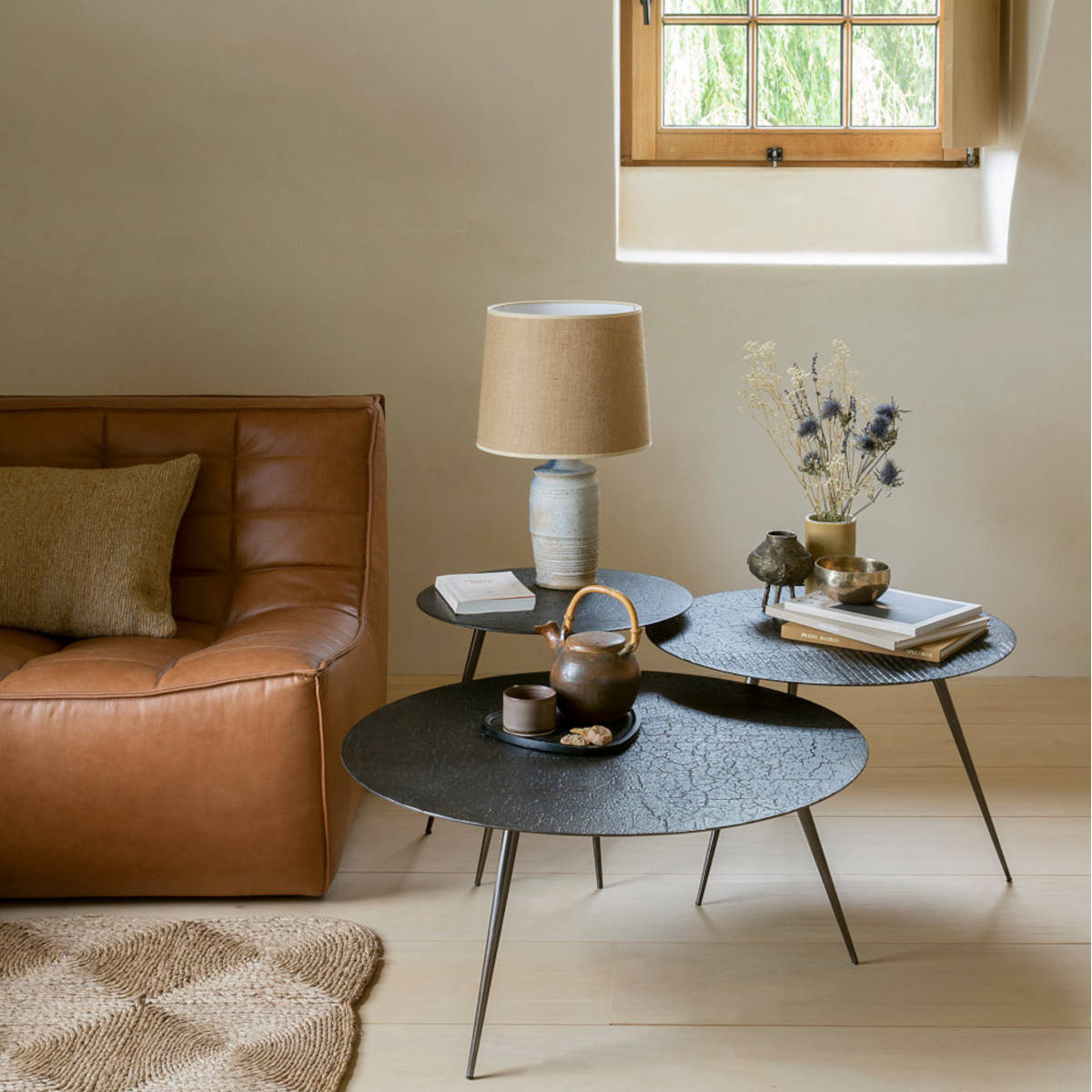 Ethnicraft :: Coffee Table Luna black lava
