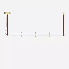 Robin :: Roseline hanging lamp, width 132 cm, gold-brown
