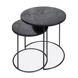 Ethnicraft :: Set of two table coffee Charcoal Nesting