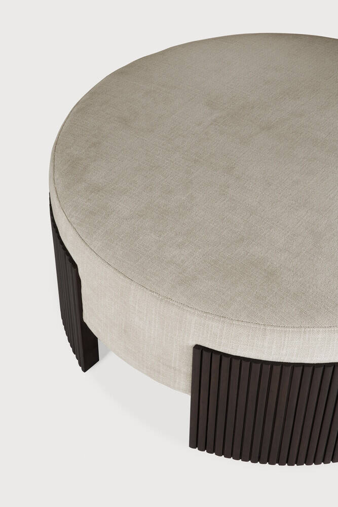 Ethnicraft :: Roller Max runder Pouf, Durchmesser 85 cm, Mahagoni