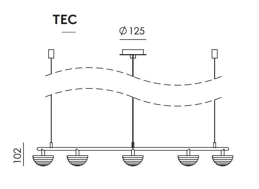 Aromas :: Hado 10 Hängeleuchte, Durchmesser 90 cm, gold