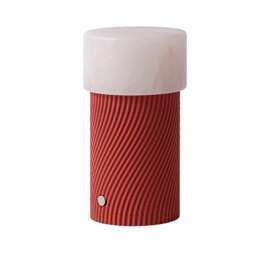 Robin :: Rizzo Sapeli portable table lamp, alabaster red, height 16 cm