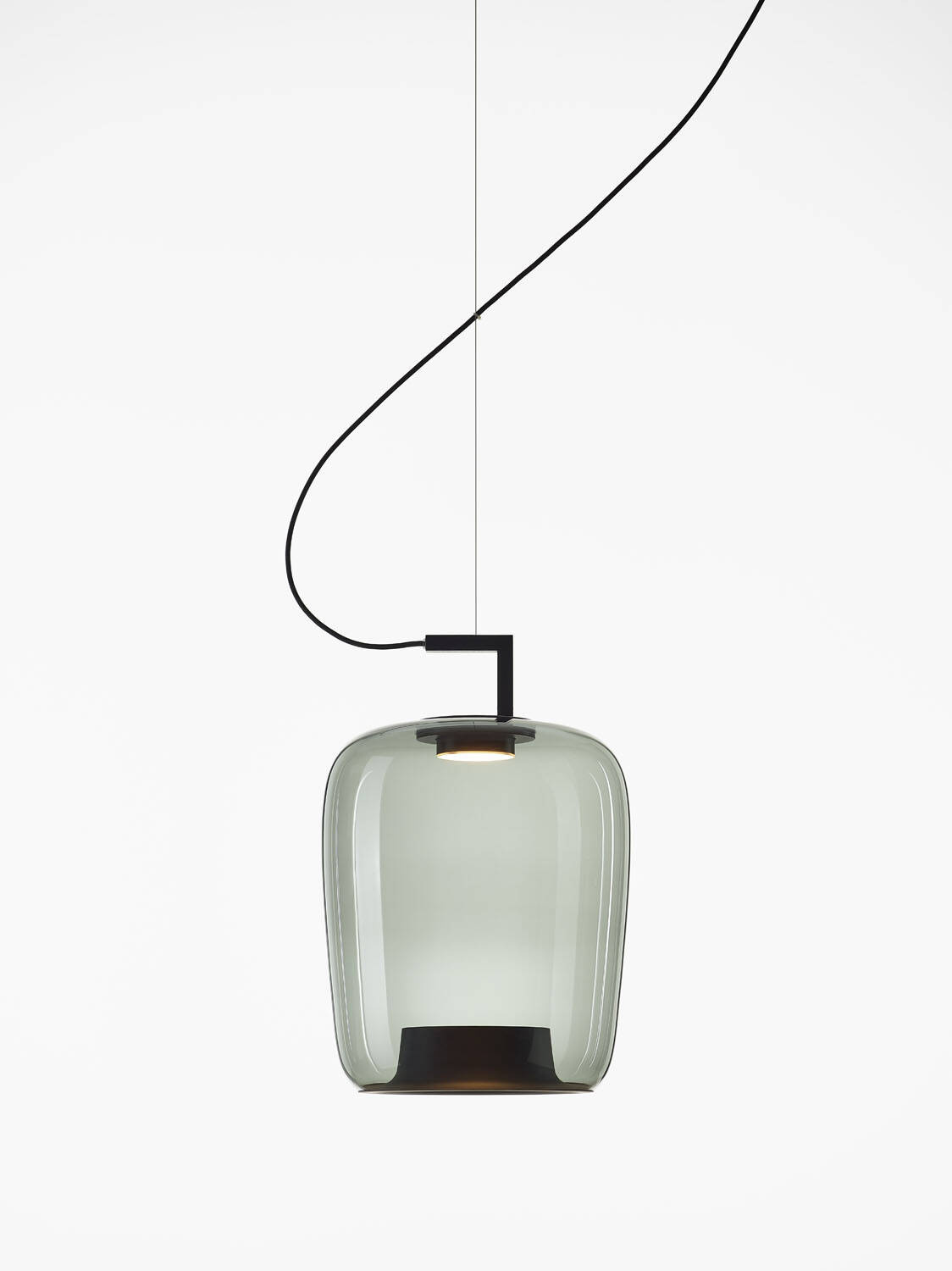 Brokis :: Lampa wisząca Double long wys. 52,4 cm szara