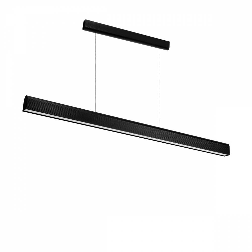 Kaspa :: Linea Dim LED-Hängeleuchte mit Dimmer, schwarz, Breite 140 cm