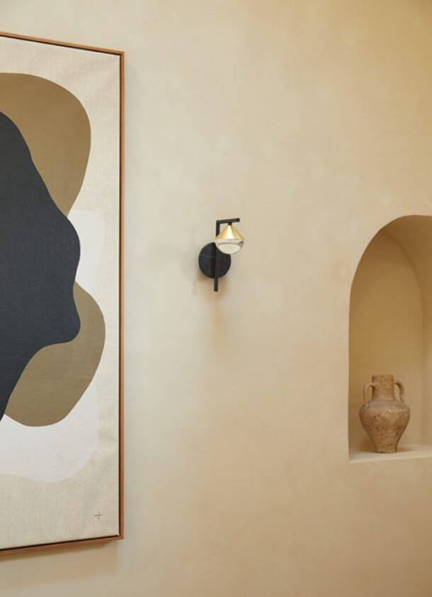 Aromas :: Sconce Nino black-gold H: 23,2 cm