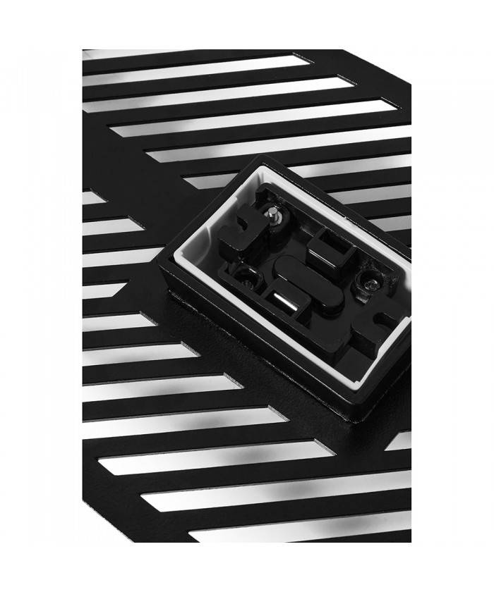 Ummo :: Paruma black openwork wall lamp / sconce, height 60 cm