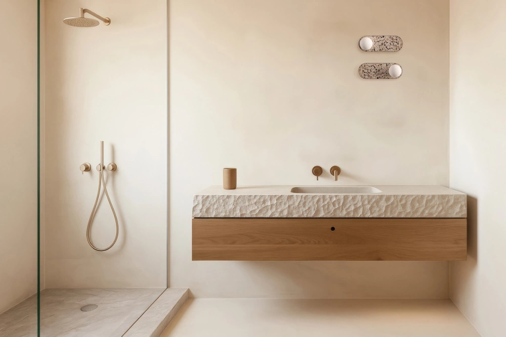 Kaspa :: Lampa ścienna / kinkiet Legra owal szer. 13 cm kremowa IP44