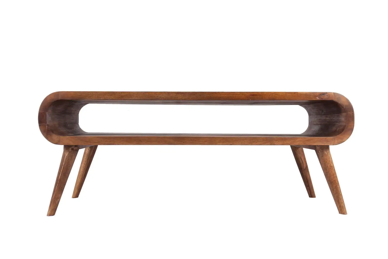 TABLE4U ::  Drewniany stolik kawowy Gubbe 80x60x40 - kolor bursztyn 