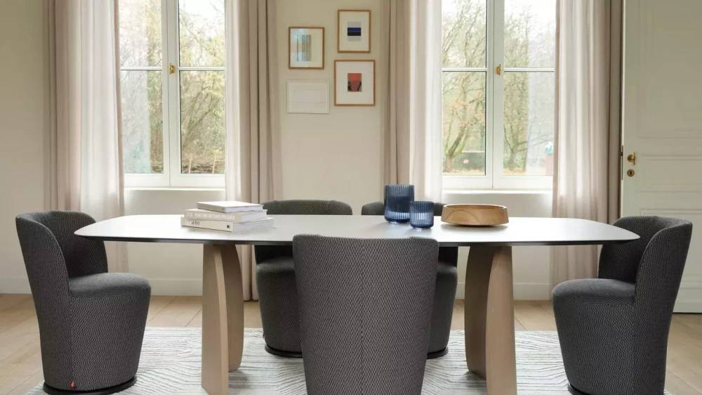 Mobitec :: Bolero swivel chair, upholstered, gray, width 70 cm