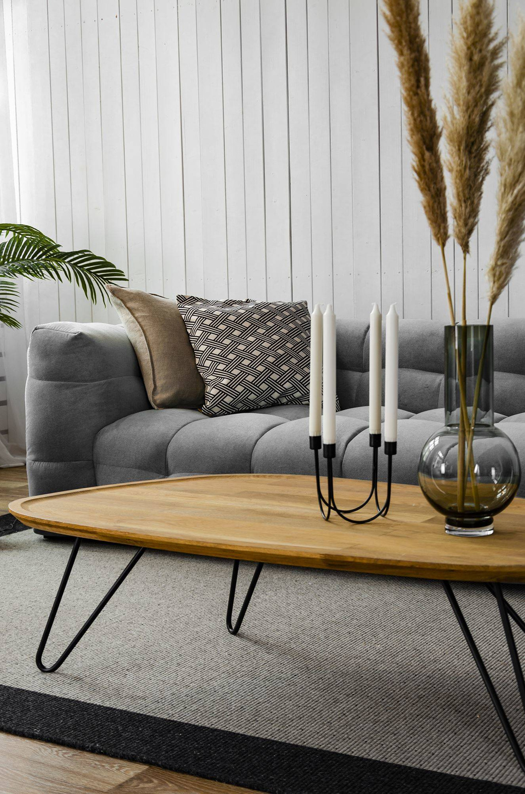 Nordic Line :: Sofa tapicerowana Michelle (dawniej Michelin) 3-osobowa szara 236x68x105 cm