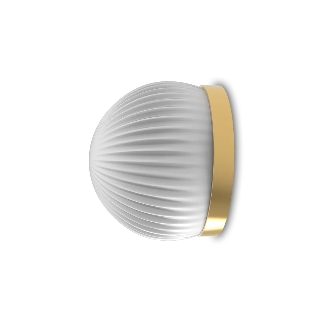 Robin :: Roi Simple gold and white wall/ceiling lamp, diameter 12 cm